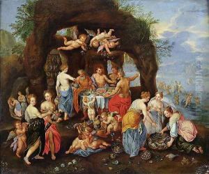 The Feast of the Gods by Jan van Kessel
