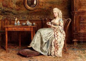 Taking Tea by George Goodwin Kilburne