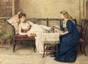 Afternoon Tea by George Goodwin Kilburne