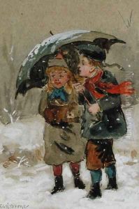 Children Playing in the Snow