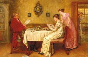 At the breakfast table by George Goodwin Kilburne