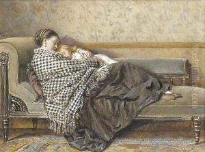 The afternoon rest by George Goodwin Kilburne