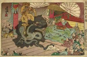Apparition of the seven-faced Divinity at Minobuzan, October 1277