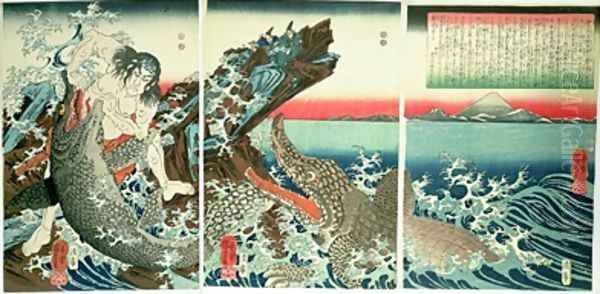 Asahina Saburo and the crocodiles - view 1