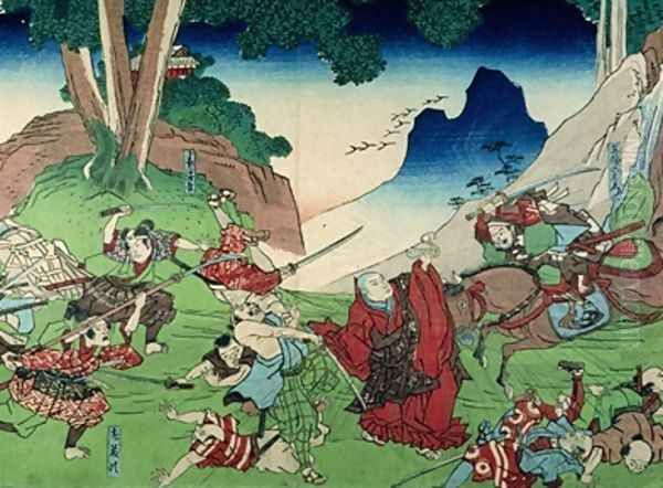 Nichiren Confuses his Enemies - view 1