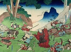 Nichiren Confuses his Enemies by Utagawa Kuniyoshi
