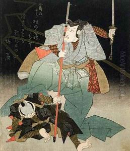 Ichikawa Danjuro VII Overpowering an Officer of the Law Ichikawa Danjuro VII Overpowering an Officer of the Law