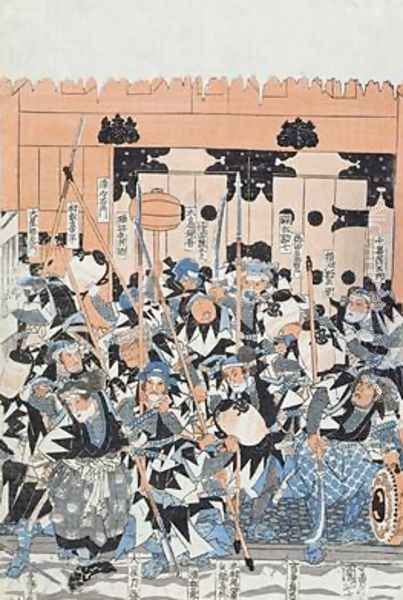 Ronin Attacking the Kiras Gate - view 1