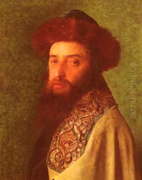 Young Rabbi with Blue Tallis - view 1