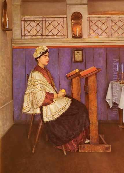 Young Woman in the Synagogue - view 1