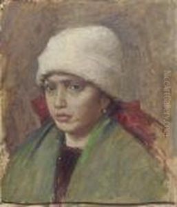 Ritratto Di Ragazza by Cesare Ciani