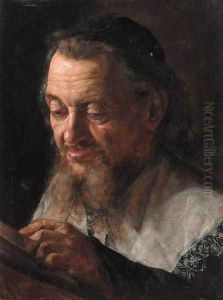 Portrait of a Rabbi by Isidor Kaufmann