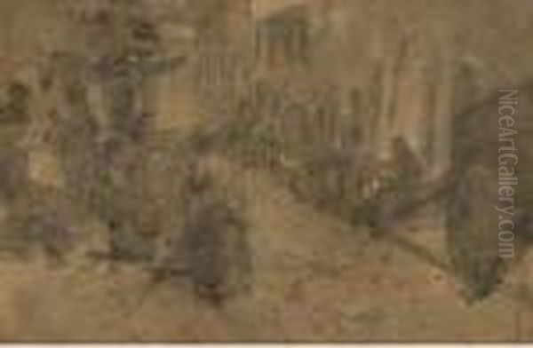 Scorcio Di Strada Con Popolane - view 1