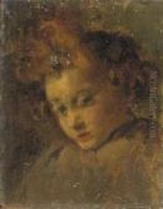 Bimbo Con Capelli Rossi by Cesare Ciani