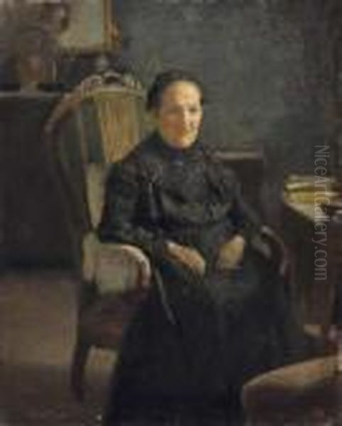 Interno Con Ritratto Della Madre - view 1