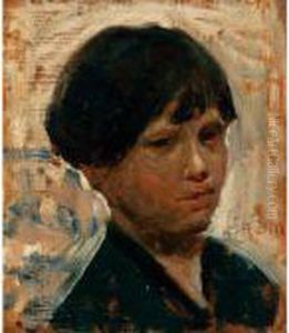 Volto Di Giovane Fanciulla by Cesare Ciani