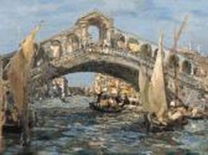 Il Ponte Di Rialto by Emma Ciardi