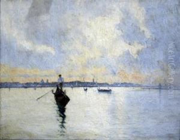 Gondolier Off Venice - view 1