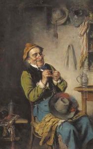 Threading the eye of a needle by Hermann Kern