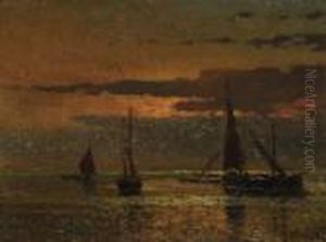Barche Al Tramonto by Beppe Ciardi