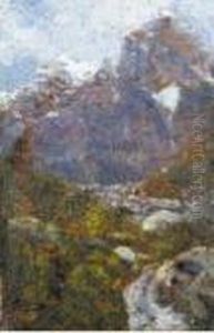 Scorcio Di Montagna by Guglielmo Ciardi