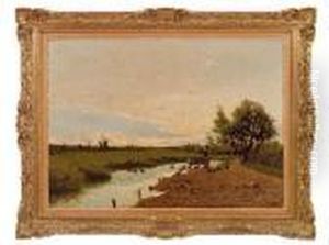 Tramonto Sul Sile (il Sile A Morgano) by Guglielmo Ciardi