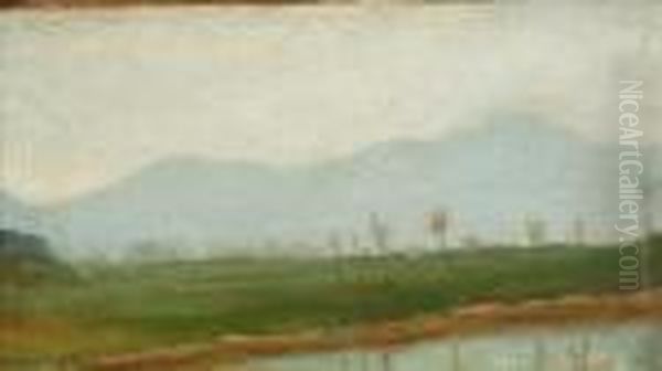 A Mountainous River Landscape - view 1