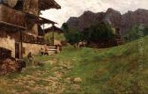 Paesaggio Montano - 1896 by Guglielmo Ciardi