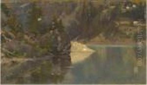 Lago Montano Di Alleghe by Guglielmo Ciardi