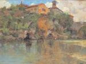 Case Sul Fiume by Guglielmo Ciardi