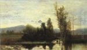 Lavandaie Sul Sile by Guglielmo Ciardi
