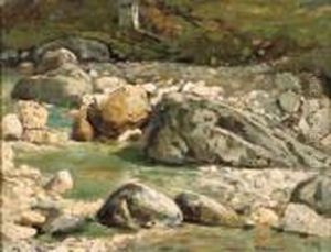 Sassi Del Torrente by Guglielmo Ciardi