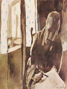 Der Zeichner am Fenster