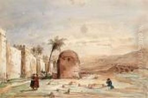 Vue De Derr, Liban. by Eugene Ciceri