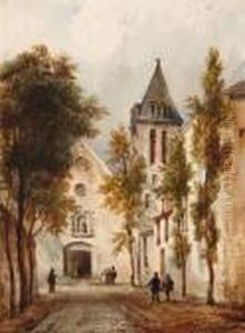 Le Chemin Vers L'eglise by Eugene Ciceri