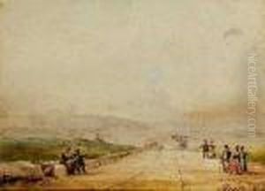 Sudlandische Landschaft
Mit Spaziergangern by Eugene Ciceri
