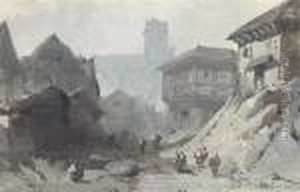 A View Of An Alpine Town - view 1