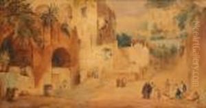 Paese Del Sud Italia by Eugene Ciceri