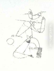 Kauerndes Madchen mit Ball