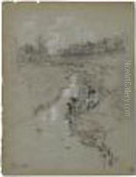 Figures Pulling In Nets, Donville - view 1
