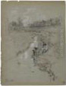 Figures Pulling In Nets, Donville