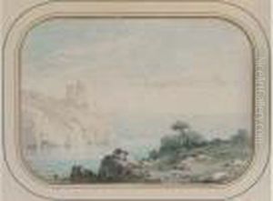Lac En Montagne by Eugene Ciceri