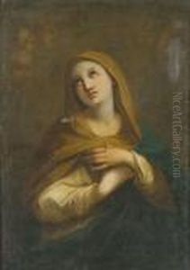 Vergine Addolorata Con Angeli