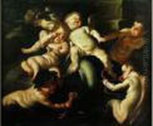 L'enfance De Bacchus by Carlo Cignani