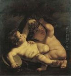Giochi Di Putti Con Uve E Tamburello by Carlo Cignani