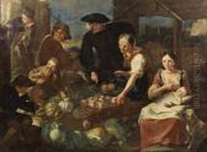 The Fruit Market by Giacomo Francesco Cipper