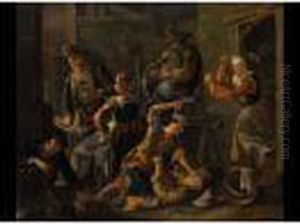 Scena Di Taverna by Giacomo Francesco Cipper