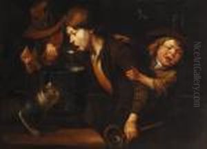Munching From The Cooking-pot by Giacomo Francesco Cipper
