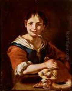 Contadina Con Oca Spennata by Giacomo Francesco Cipper