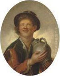 A Peasant Boy Drinking by Giacomo Francesco Cipper